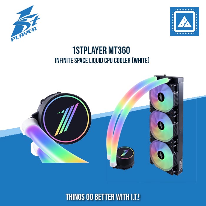 1STPLAYER MT360 INFINITE SPACE LIQUID CPU COOLER (WHITE) 1STPLAYER MT360 INFINITE SPACE LIQUID CPU COOLER (WHITE)